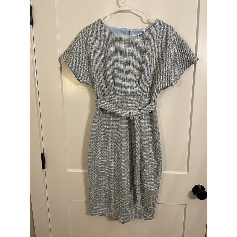 Jasambac Women’s Small Belted Dress Blue NWT Office Vixen - Picture 9 of 12